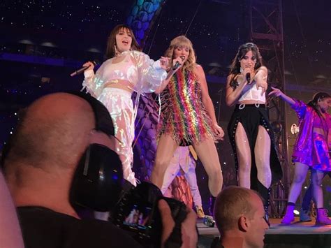 taylor swift at reputation stadium tour with charli xcx and camila