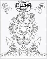 Avalor Coloring Pages Alana Elena Template sketch template