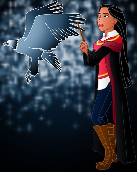 Pocahontas As Gryffindor Disney Harry Potter Fan Art Popsugar Love