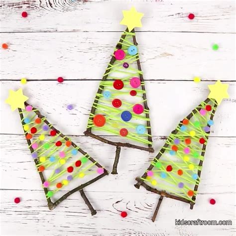 emma smith  instagram   gorgeous  colourful stick christmas tree craft  fun