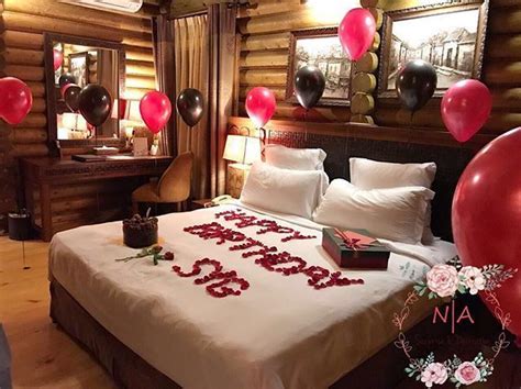 decorate bedroom  romantic night fun home design birthday
