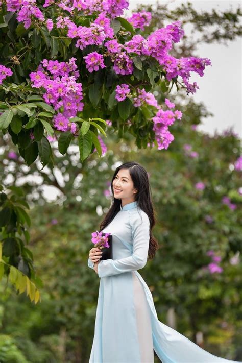 photographer lê xuân bách thiếu nữ áo dài xanh hoa bằng lăng the