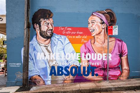 absolut encourages aussies to make love louder with absolut love