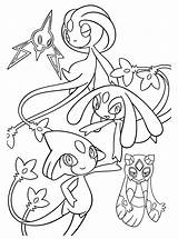 Pokemon Coloring Uxie Pages Bubakids sketch template