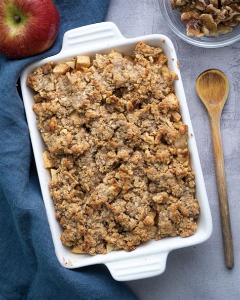 apple crumble recipe  oats vegan