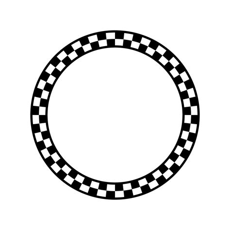 checkerboard circle vector art icons  graphics