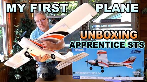 rc plane horizon hobby apprentice sts airplane unboxing   plane youtube
