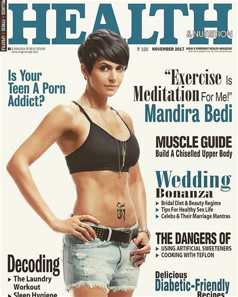 Omg Mandira Bedi Looks Smoking Hot On The Cover Of Health And Nutrition