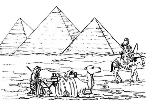 pyramids  giza coloring page  print  color