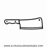 Carnicero Cuchillo Cuchilla Ultracoloringpages sketch template