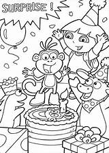 Birthday Coloring Happy Pages Printable Kids sketch template