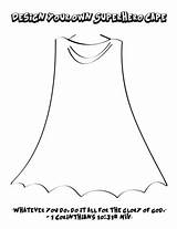 Superhero Capes Cape Coloring Own Pages Shield Kids Template Preschool Super Hero Activity Childrens Church Activities Crafts Ministry School Bible sketch template