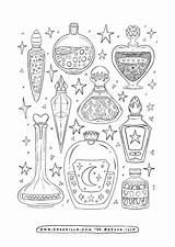 Coloring Pages Halloween Colouring Behance Doodle Cute Book sketch template