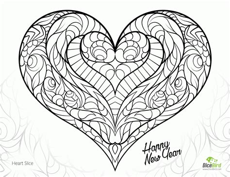 coloring pages heart slice  adult coloring pages printable