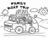 Coloring Road Trip Pages Colouring Family Printables Roadtrip Printable Kids Trips Activities Drawing Traveling Travel Lessons Template sketch template