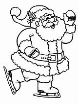 Santa Claus Colorear Pai Père Noël Glace Atividades Papai Patins Desenho Navidad Sino Molde Bota Chritsmas sketch template