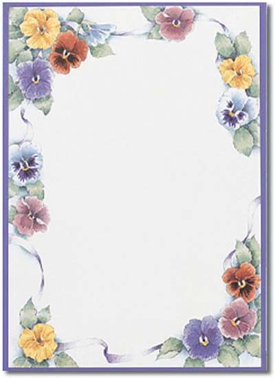flower border stationery paper designs perfect papers flower borders