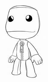 Sackboy Planet Little Big Coloring Pages Template sketch template
