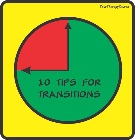 tips  transitions  therapy source wwwyourtherapysourcecom