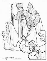 Wisemen Nativity Gregolsen sketch template