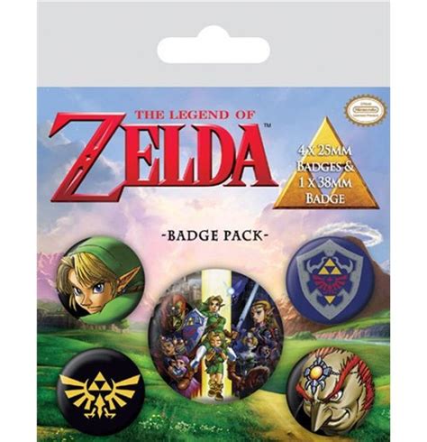Buy Official The Legend Of Zelda Pin Badges 5 Pack Link