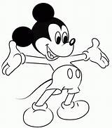 Mickey Mouse Coloring Pages Drawing Cartoon Clipart Cartoons Disney Clipartbest Characters Popular Select sketch template