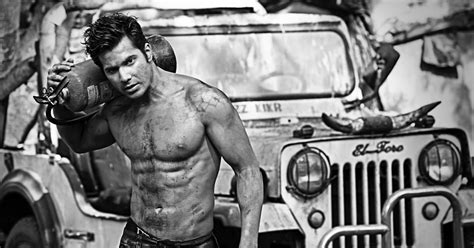 Shirtless Bollywood Men Varun Dhawans Sexy Shoot