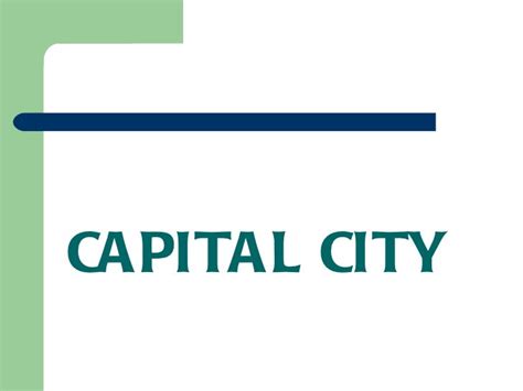 capital city