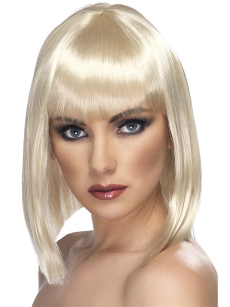 Blonde Glam Wig Short Wig Straight Pageant Party