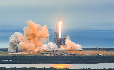 spectacular spacex space station launch  st stage landing photovideo gallery space