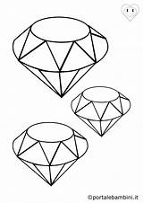 Diamanti Colorare Disegno Stampa Portalebambini sketch template