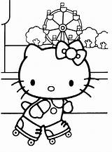 Kitty Hello Coloring Pages Print Sheet Cake sketch template