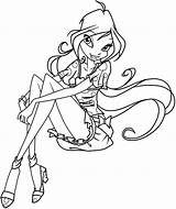 Coloring Winx Club Pages Popular sketch template