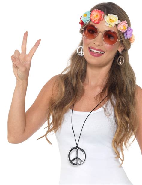 kit accesorios hippie mujer accesoriosy disfraces originales baratos vegaoo