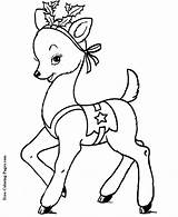 Coloring Pages Christmas Rudolph sketch template