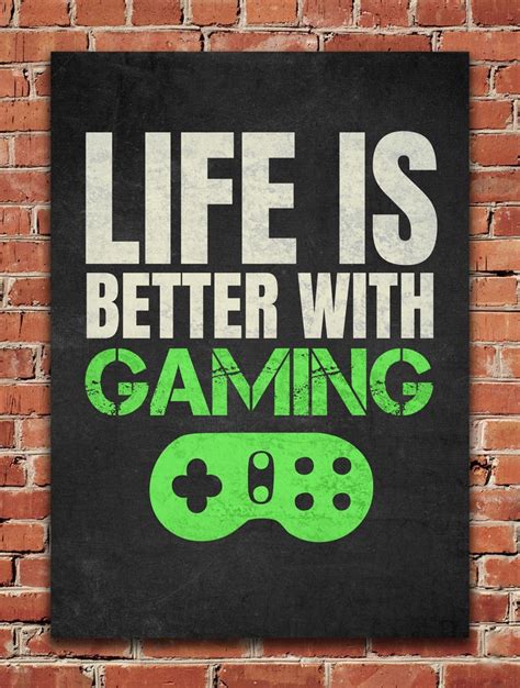 life    gaming poster picture metal print paint