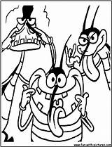 Oggy Coloring Pages Cartoon Cockroaches Network Show Regular Clipart Colouring Color Farming Library Joey Marky Characters Printable Getcolorings Getdrawings Popular sketch template