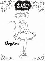 Angelina Ballerina sketch template