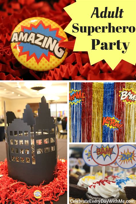 Fantastic Decorating Ideas For An Adult Superhero Party Celebrate