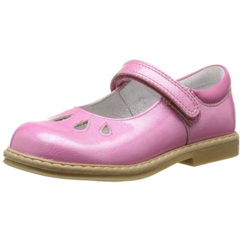 tamara bright pink patent velcro girls shoe