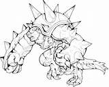 Chesnaught Colorless sketch template