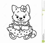 Pages Kitten Coloring Printable Getcolorings Shrewd sketch template