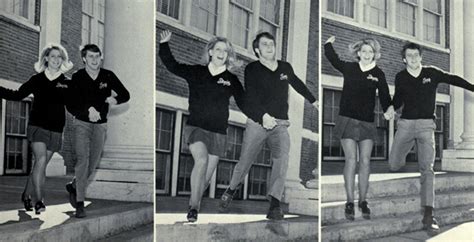 miniskirts and stairs 1960s women in peril