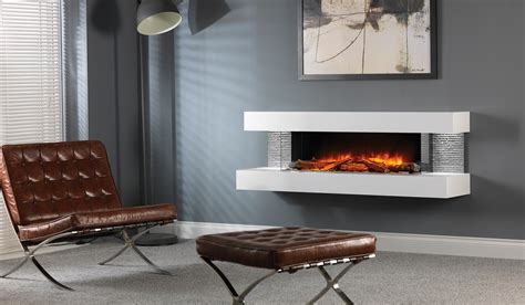 compton   electric modern linear electric fireplace suite