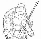 Donatello Ninja Tmnt Kura Mewarnai Turtles Lưu sketch template