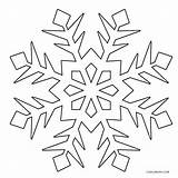Snowflake Coloring Pages Snowflakes Printable Kids Drawing Snow Frozen Flake Cool2bkids Christmas Template Line Colouring Sheets Mandala Getdrawings Choose Board sketch template