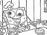 Spongebob Coloring Krab Krusty Pages Baby Work Cute Cooking Patty Sheet Colouring Kids Crabby Squarepants Color sketch template