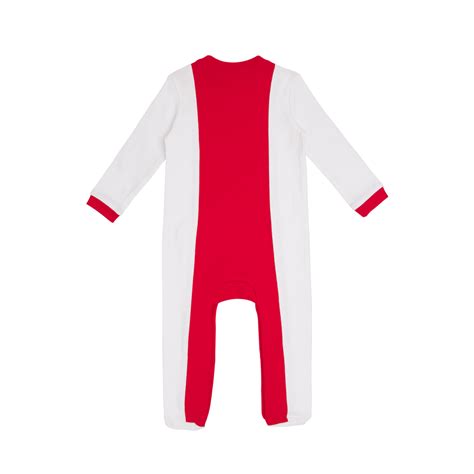 ajax baby crawler suit white red white ajax official fanshop