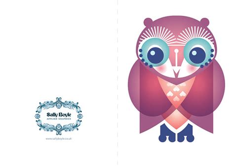 purpleowlcard  printable owl greeting cards   flickr