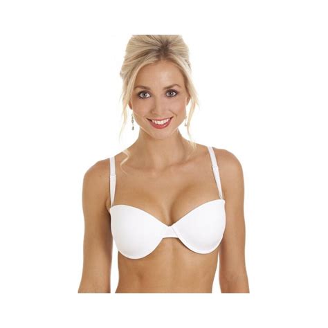 36 c white camille womens underwired bandeau multiway bra on onbuy